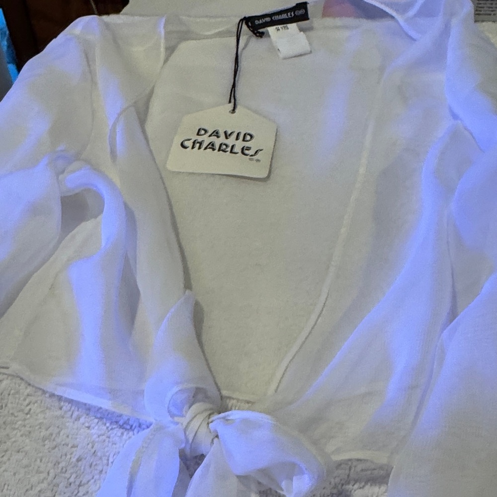 Charles David White Kids Cape